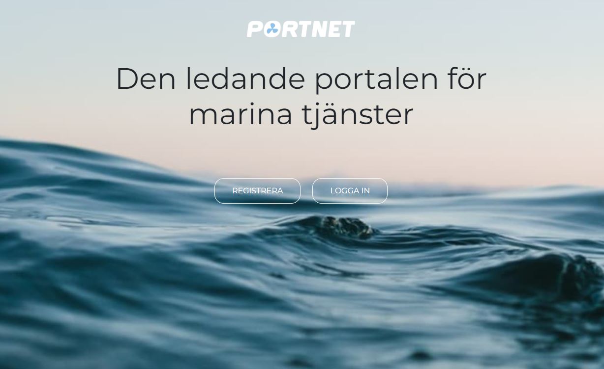 Portnet landningssida