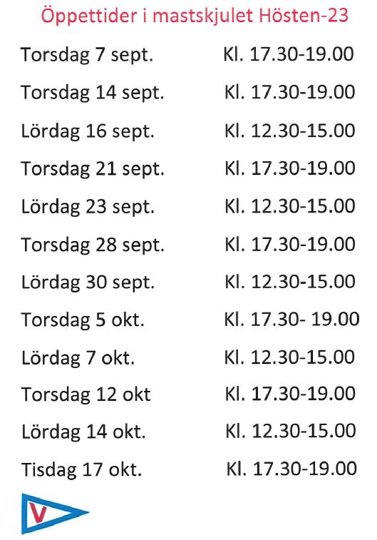 ppettider mastskjul hst 2023